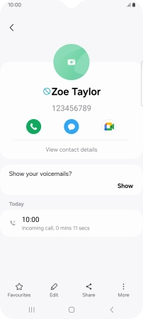 Press the Home key to return to the home screen.