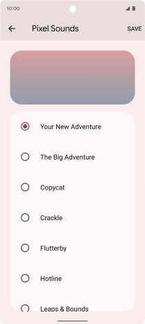 Press the required ring tones to hear them.
