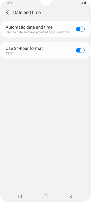 Press the Home key to return to the home screen.