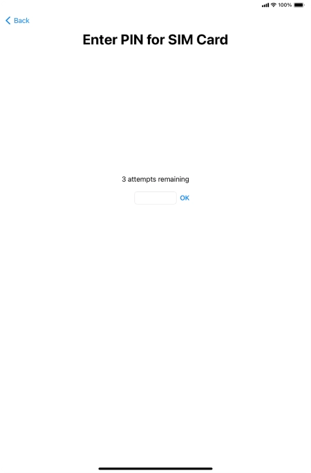 If your SIM is locked, key in your PIN and press OK. If your SIM is locked, key in your PIN and press OK.