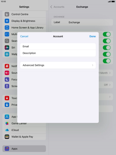 Press Advanced Settings.