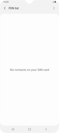 Press the menu icon.