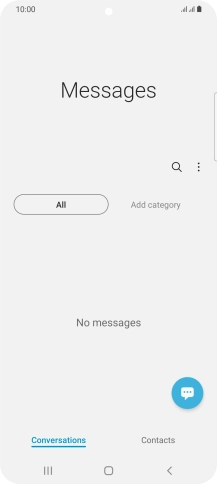 Press the menu icon.
