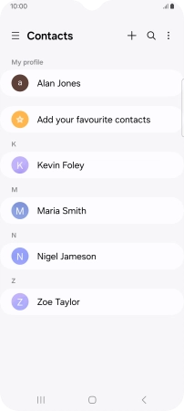 Slide your finger right starting from the left side of the screen.