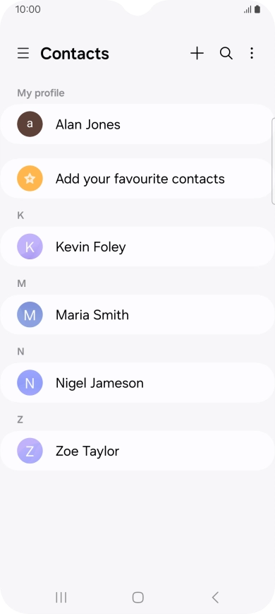 Slide your finger right starting from the left side of the screen.