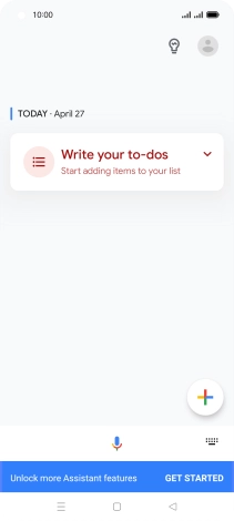 Press the profile icon.
