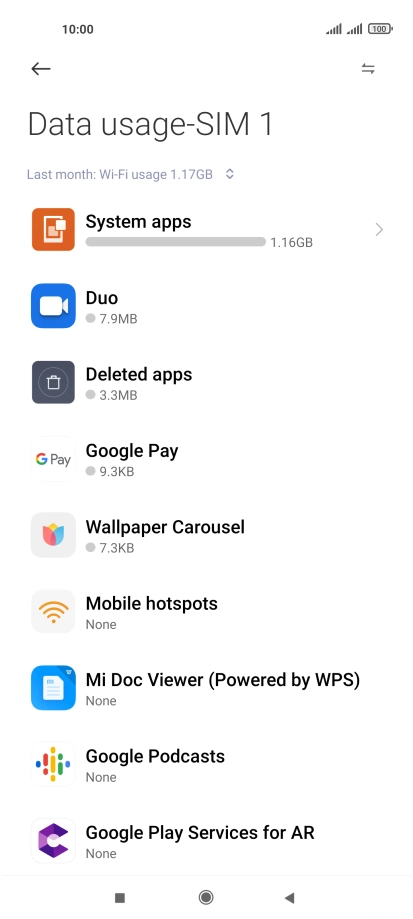 Press the drop down list. Press the drop down list.