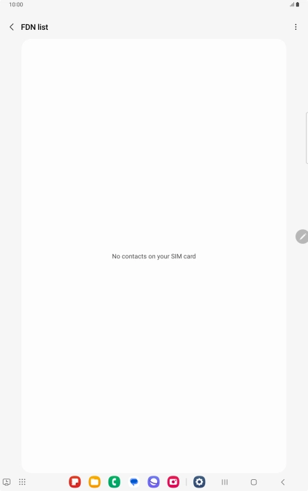 Press the menu icon.