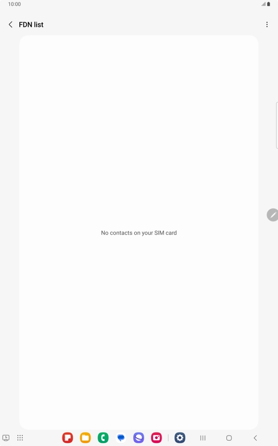 Press the menu icon.