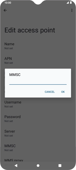 Key in http://mms.vodafone.co.uk/servlets/mms and press OK.