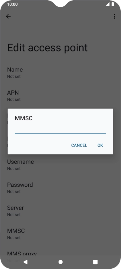 Key in http://mms.vodafone.co.uk/servlets/mms and press OK.
