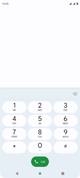 Press the Home key to return to the home screen.