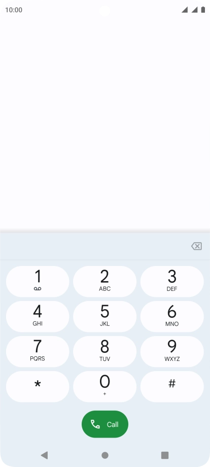 Press the Home key to return to the home screen.