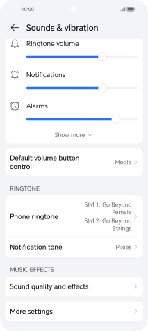 Press Phone ringtone.