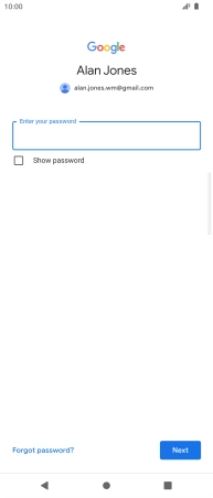 Press the field below 