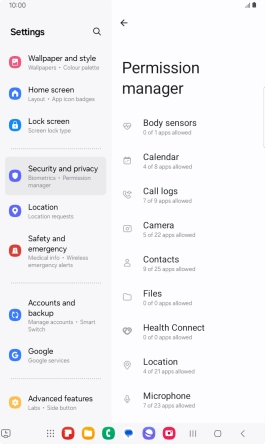 Press the required category. Press the required category.