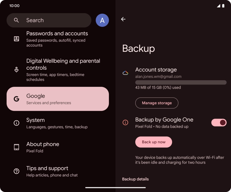 Press Back up now and wait while the phone memory is backed up. Press Back up now and wait while the phone memory is backed up.