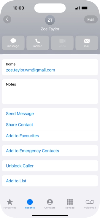 Slide your finger upwards starting from the bottom of the screen to return to the home screen.