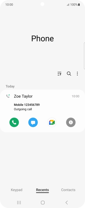 Press the info icon.