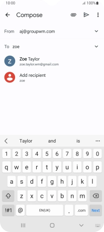 Press the required contact. Press the required contact.
