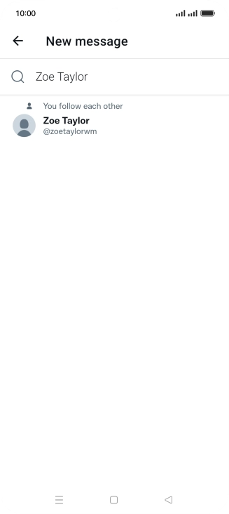 Key in the first letters of the recipient's name and press the required contact.