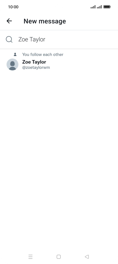 Key in the first letters of the recipient's name and press the required contact.