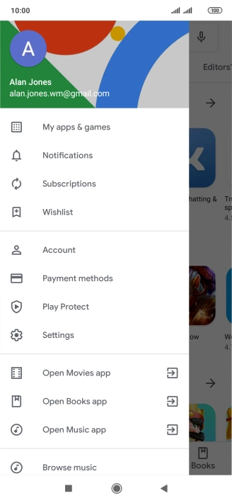 Press My apps & games.