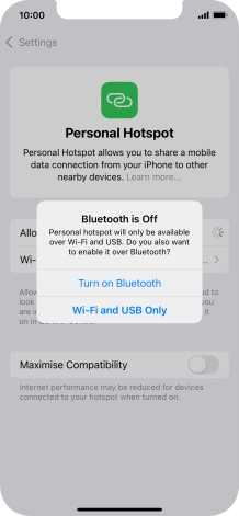 If Wi-Fi is turned on, press Wi-Fi and USB Only. If Wi-Fi is turned on, press Wi-Fi and USB Only.