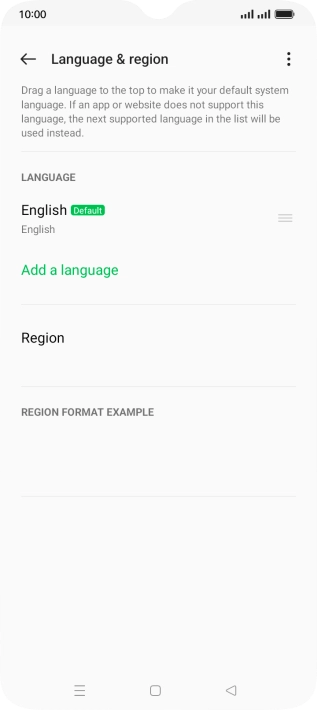 Press Add a language.