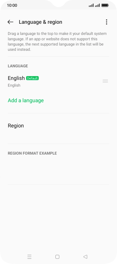 Press Add a language.