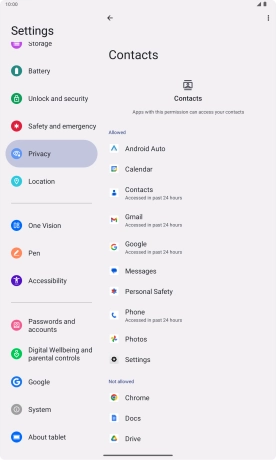 Press the required app.