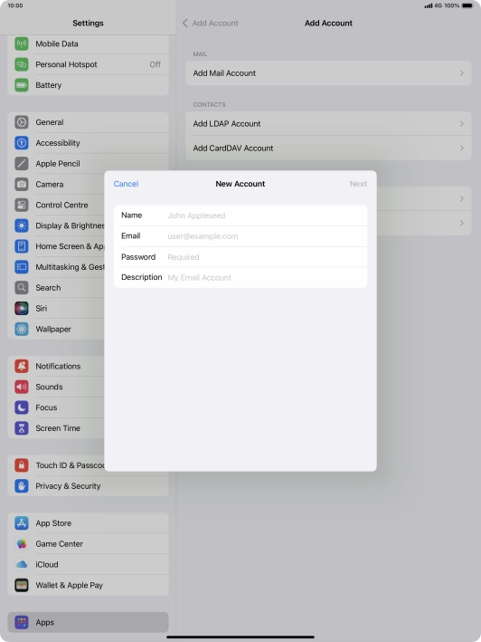 Press Name and key in the required sender name.