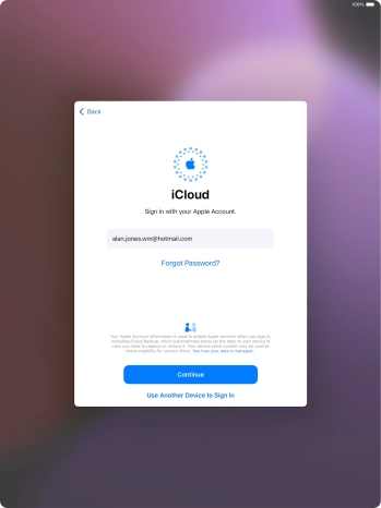 Press Continue. Press Continue.