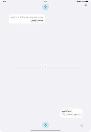 Press the end icon to end two-way view.