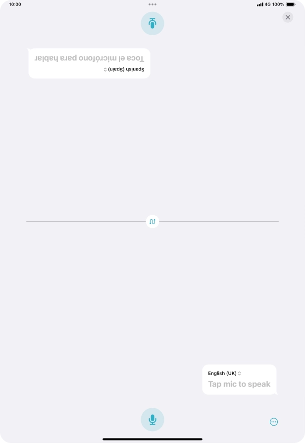 Press the end icon to end two-way view.
