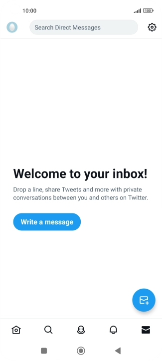 Press the new message icon.