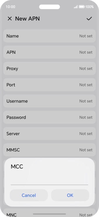 Key in 234 and press OK.