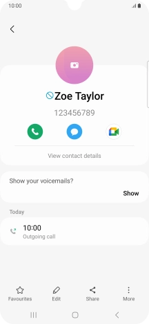 Press the Home key to return to the home screen.