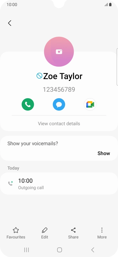 Press the Home key to return to the home screen.