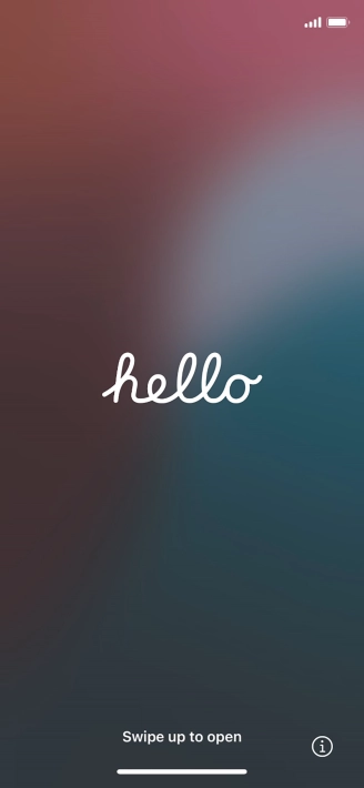 Slide your finger upwards starting from the bottom of the screen.