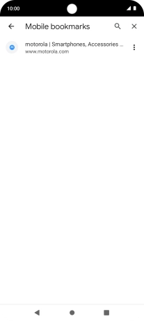 Press the required bookmark.