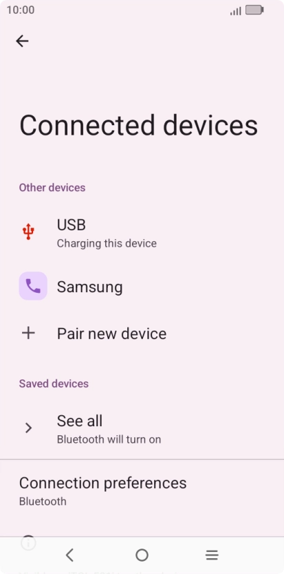 Press the Home key to return to the home screen.