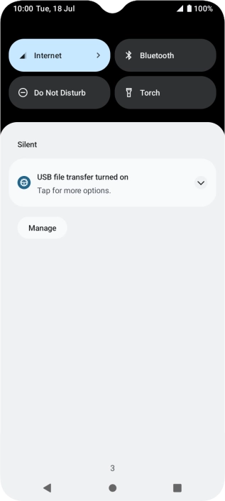 Press the drop down list.