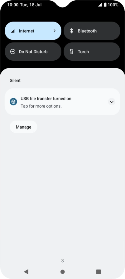 Press the drop down list.