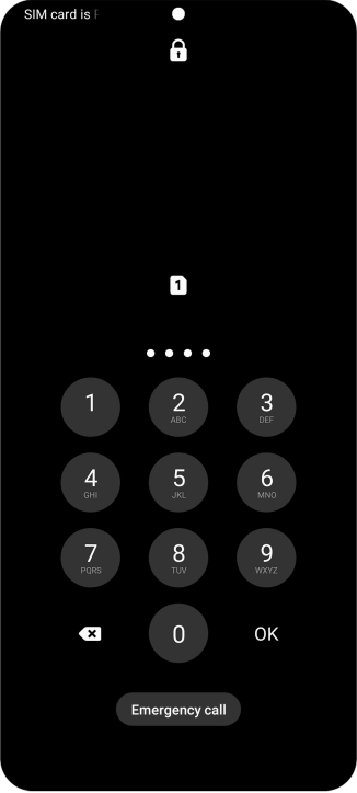 Key in the new PIN again and press OK.