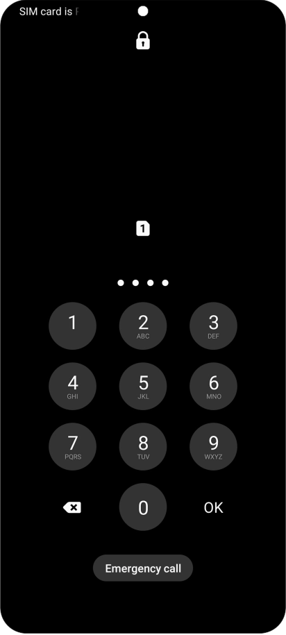 Key in the new PIN again and press OK.