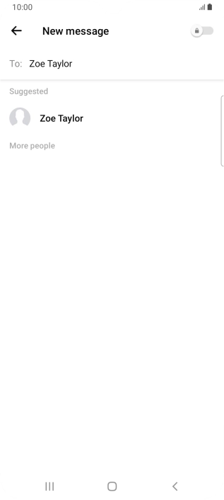 Press the required contact.