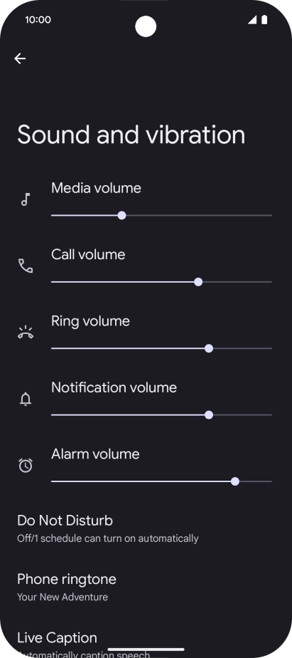 Press Phone ringtone. Press Phone ringtone.