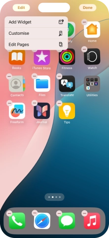 Press Customise. Press Customise.