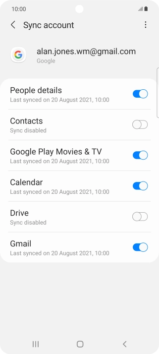Press the indicator next to Press the indicator next to